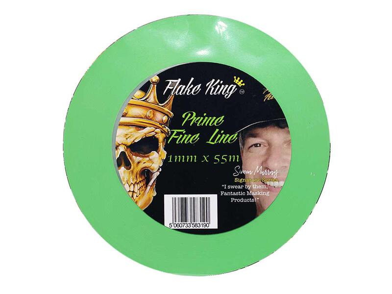 Grünes Fine Line Tape von Flake King in der Breite 1 mm