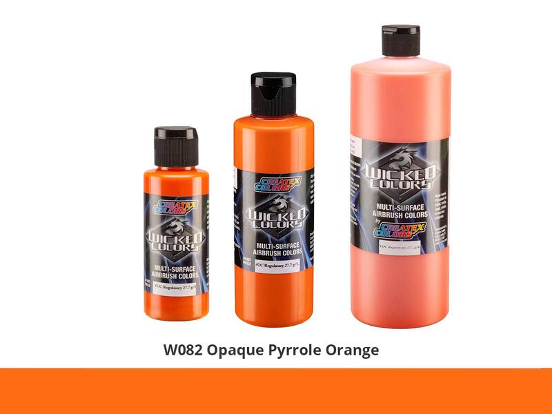 Wicked Opaque Color Airbrushfarbe im Farbton W082 Op. Pyrrole Orange