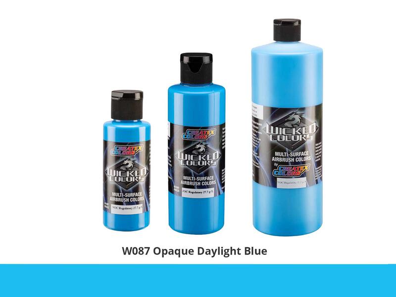 Wicked Opaque Color Airbrushfarbe im Farbton W087 Op. Daylight Blue