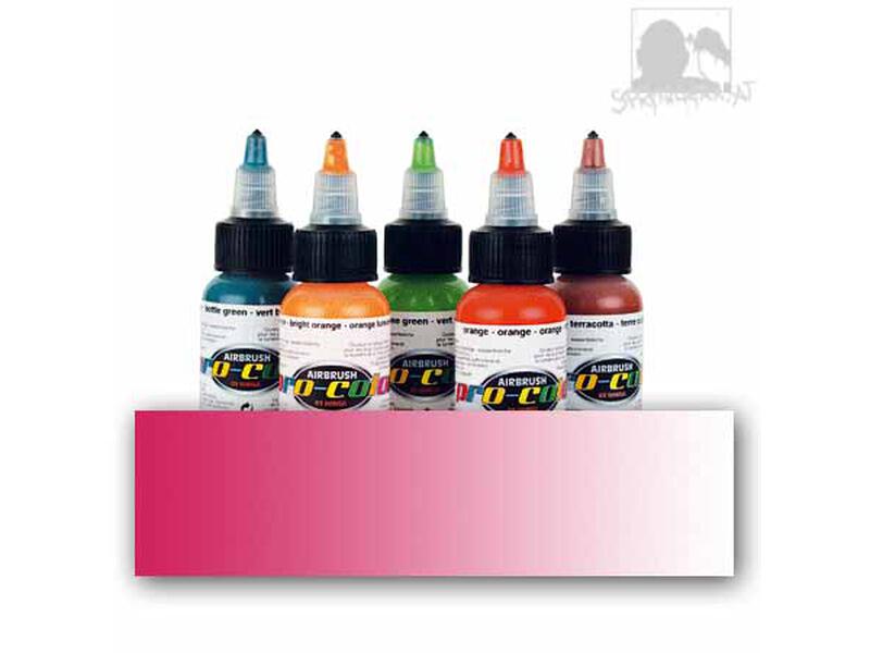 Pro Color Airbrushfarbe - Fuchsienrot - 30 ml