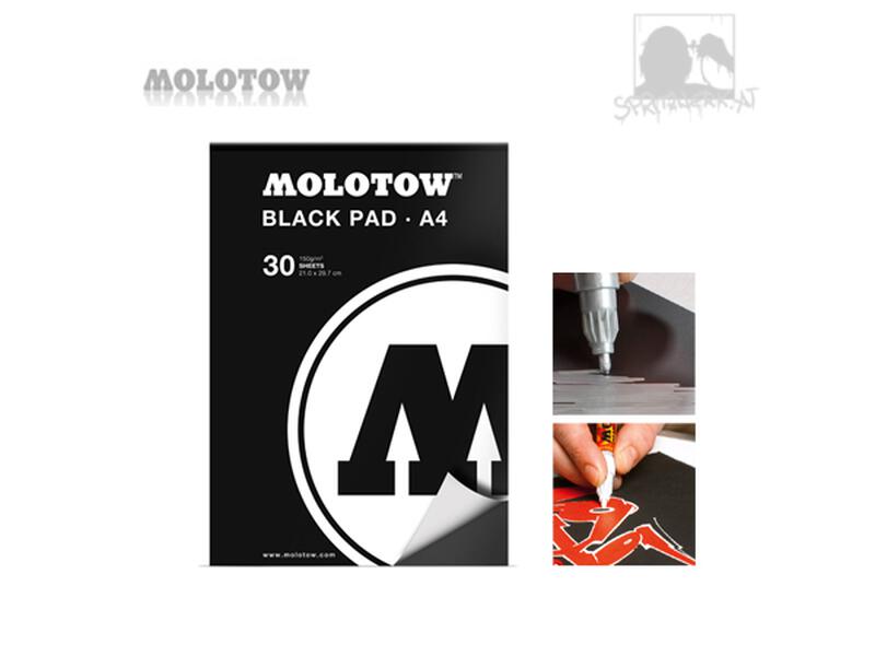 Molotow Black Pad - A4 - schwarz