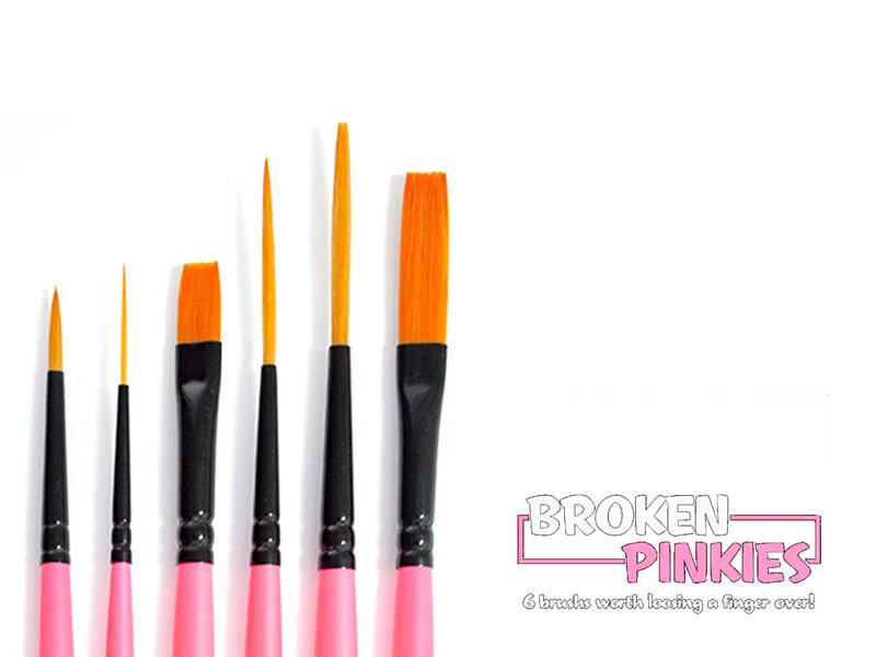 Mack - Tidwell - 6er Pinsel Set - Broken Pinkies