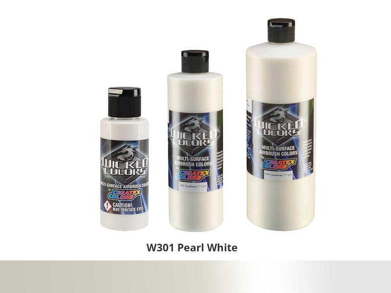 Wicked Color Pearl Effekt Airbrushfarbe im Farbton W301 Pearl White