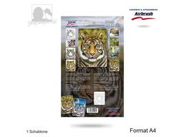 Harder & Steenbeck - Schablone - A4 - Tiger Wildlife