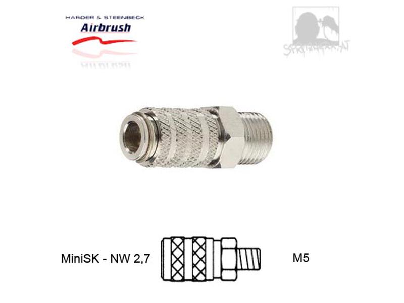 Schnellkupplung - NW 2,7 mm <> M5 AG - Badger/Revell
